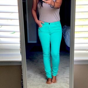 SCARLET BOULEVARD Mint Green Jeans Size 27
